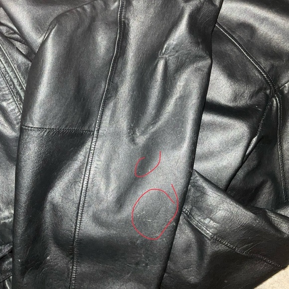 VNTG 80s Fidelity Lined Genuine Leather Jacket Zip out lining - Picture 9 of 14